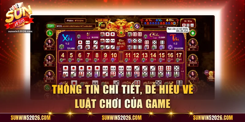 Thông tin chi tiết, dễ hiểu về luật chơi của game