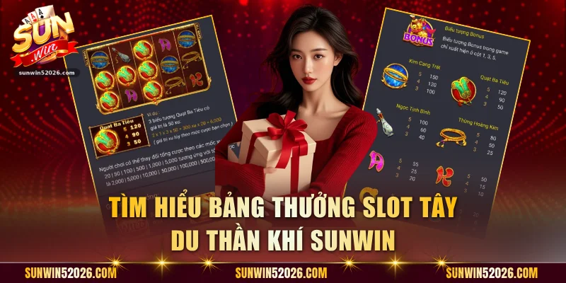 Tìm hiểu bảng thưởng slot Tây Du Thần Khí Sunwin